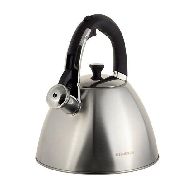 Чайник со свистком 3,2л нерж.сталь ручка soft touch