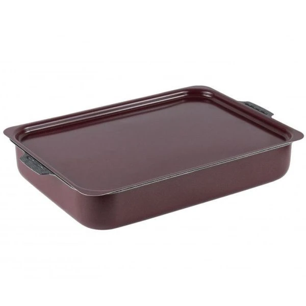 Противень 19*25*6см алюминий ХОЗЯЮШКА АП мет.крышка 2 ручки (16)