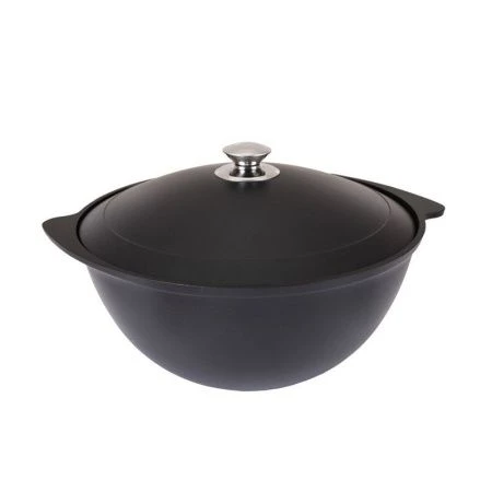 Казан для плова 7л алюминий АП с крышкой (3)