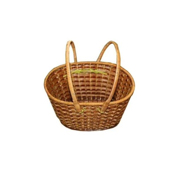 Корзина плетеная для пикника без крышки 35*26*37см лоза 01-086 (1)