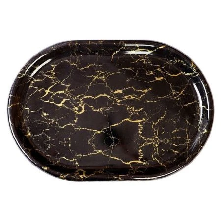 Поднос 43*31см пластик овальный 4833 (60)