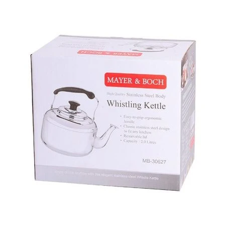 Чайник со свистком 2л нерж.сталь подвиж.бакел.ручка MB30627 (12)
