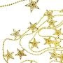 Новогоднее украшение бусы на ёлку золотые "Яркие звезды" НУ-6744