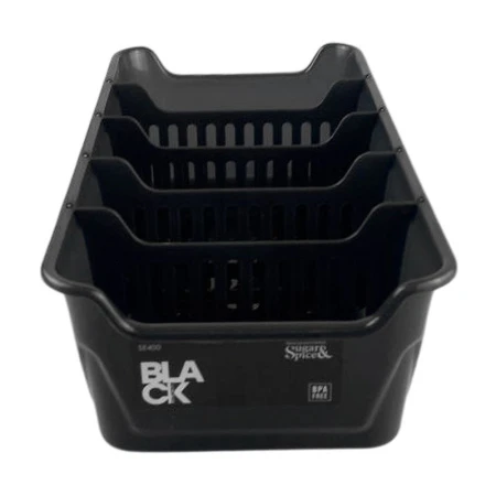 Органайзер для специй 28*14,3*7,8см пластик Sugar&Spice Black (10)