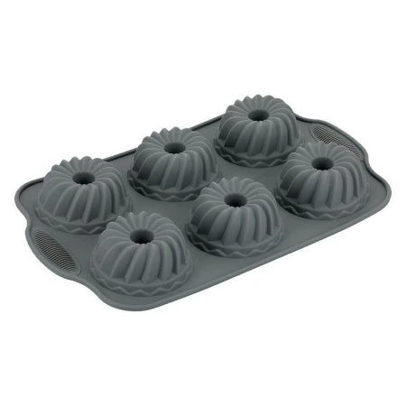 Форма для кексов 6 ячеек 28,5*17,5*3см силикон Silicone 79-011 (100)