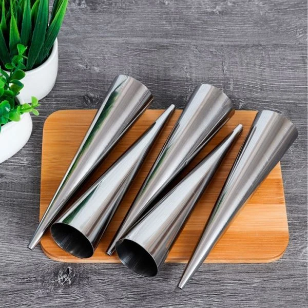 Набор кулинарных трубочек 5шт 15см нерж.сталь AB804-5PC (144)