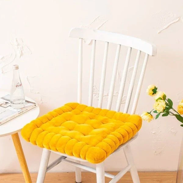 Подушка декоративная 40*40см микрофибра желтая JC-17866 (100)
