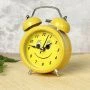Будильник 13см металл Смайлик 6025-1 (100)