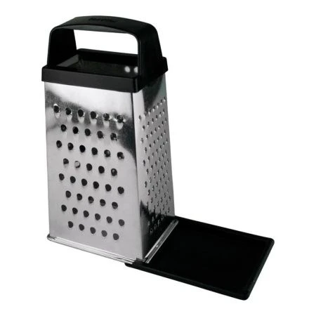 Терка 4 гранная 11*8,5*22см белая жесть с дном К01.001.03 (30)