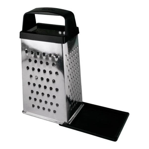 Терка 4 гранная 11*8,5*22см белая жесть с дном К01.001.03 (30)