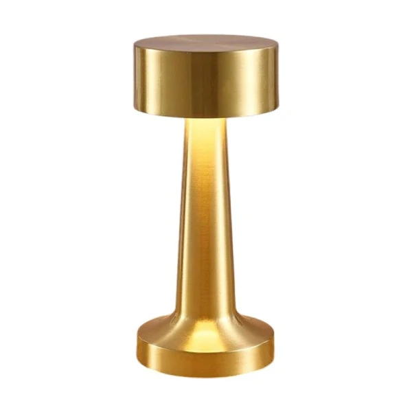 Лампа настольная 21*9см 800mA 6-7 часов, usb, кнопка, 2 режима свечения, бронза (30) JC-16979