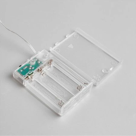 Гирлянда светодиодная Нить Роса 5м ААx3 (не в компл.), 2 режима, теплый белый свет