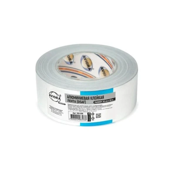 Лента ал клейкая 50мм*50м (DSAF 30мкм) AVIORA PROFFI (24)