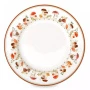 Тарелка мелкая 26,5см фарфор Autumn Breeze Грибы и листья белая обеденная EL-R0942/AUBR (24)