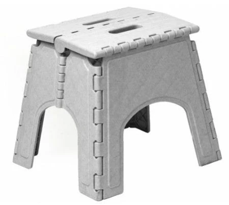 Табурет складной 280*330*290мм пластик мраморный (8)