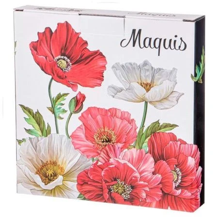 Тарелки мелкие набор 2шт 20,5см фарфор МАКИ десертные (24)