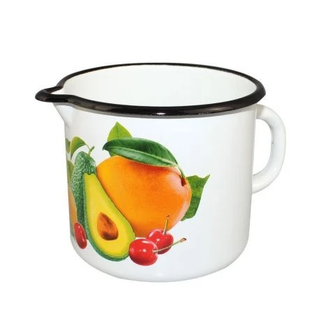 Кружка 1л без крышки белая с рис. АВОКАДО 40104-072/4 (18)