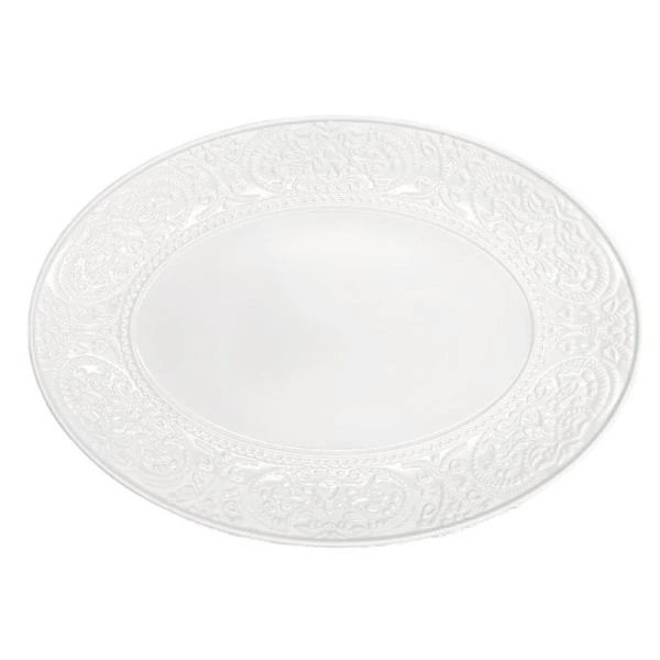 Блюдо овальное набор 2шт 35,5*25,5см фарфор АЖУР КЛАССИК (12)