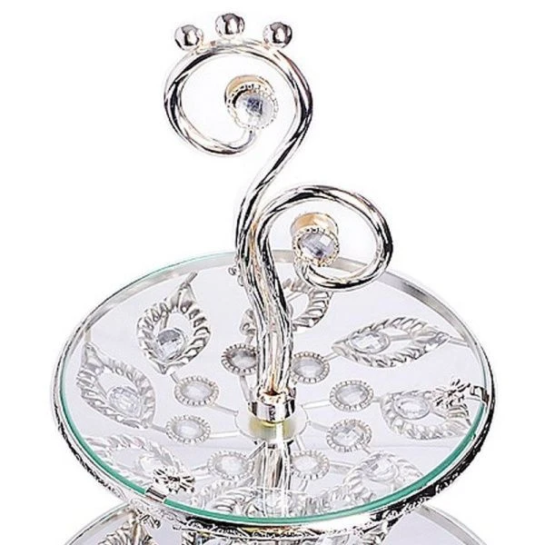 Этажерка сервировочная 3 яруса 29/25/18см h57см стекло MB30831 (6)