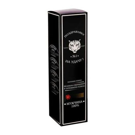 Коробка под бутылку Виски на удачу 30*7,7*7,7см