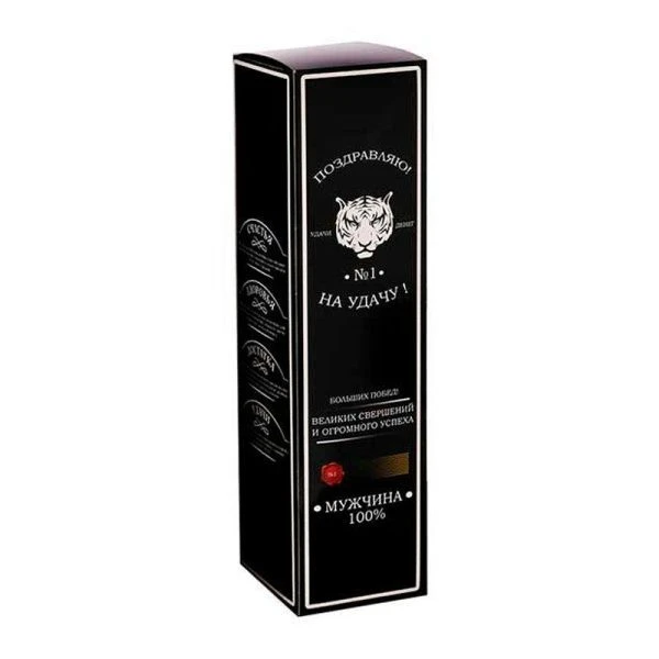 Коробка под бутылку Виски на удачу 30*7,7*7,7см