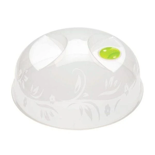 Крышка для СВЧ 23см пластик с декором (40)