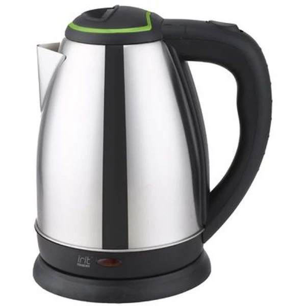 Чайник электрический нерж.сталь 1,8л 1500Вт диск.нагр.эл-т, зеленый IR-1338 (12)