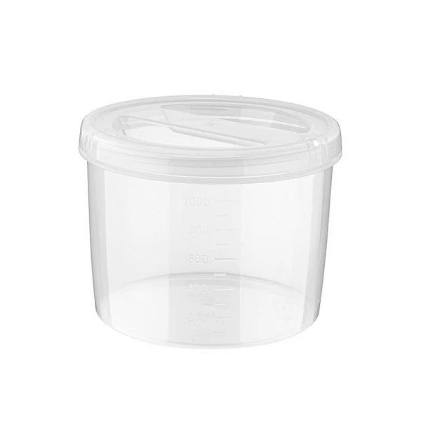 Контейнер пищевой 1,2л 14*11см пластик ВИНТАЖ ТВИСТ с завинчивающейся крышкой (28) /11654