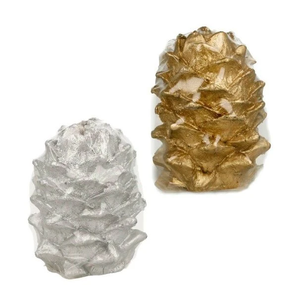 Свеча "Шишка" 75х50мм, лакированная микс (12)