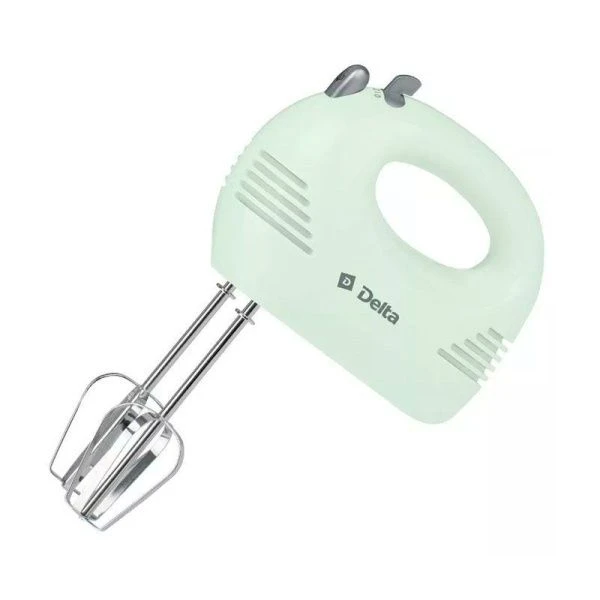Миксер нерж.сталь/пластик DELTA DL-5065 зеленый 300Вт, 5 режимов скорости (12)