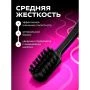 Зубная щетка средняя YOUNIQ (черный+розовый) (12) IT-0876