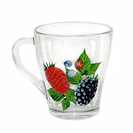 Кружка 250мл стекло Грация ЯГОДЫ (20)