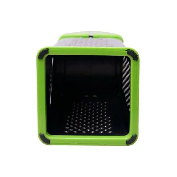 Терка 4 гранная 21см нерж.сталь с пласт.ручкой контейнером на антискользящей основе (12/72)