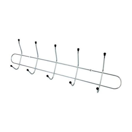 Вешалка 5 крючков цинк плоская 70см с шариками (тнп-12.2) (10)