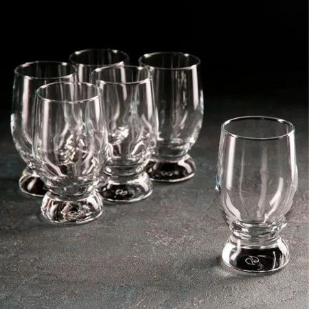 Стаканы набор 6шт 220мл 11,5* 5,5см стекло АКВАТИК низкие (8)