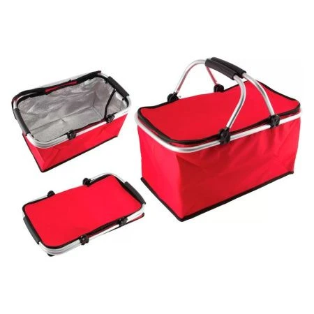 Термосумка складная 30л 48*27*24см полиэстер 600D красная Ecos CB-7046 (20) ВЫВОД