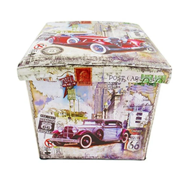 Пуф складной иск.кожа 38*38*35см (4)