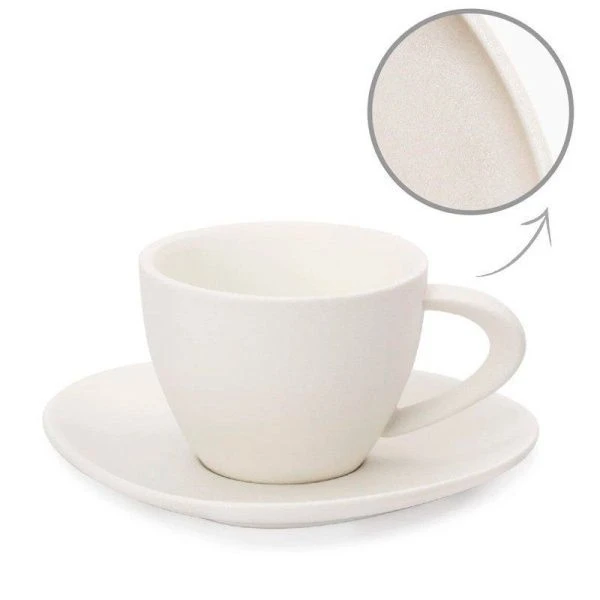 Чайный набор 2пр фарфор ROCK WHITE на 1 персону 200мл DM8016 (6)