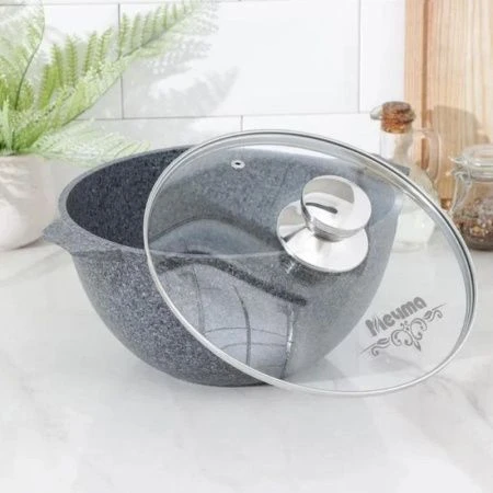 Казан для плова 4л алюминий АП PREMIUM GREY стекл.крышка 24см (5) Казан для плова 4л алюминий АП PREMIUM GREY стекл.крышка 24см (5)