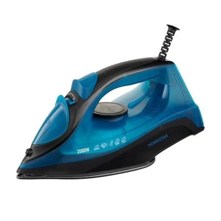 Утюг HomeStar HS-4009 черно-синий (2000Вт, пар, керамическая подошва, антинакипь)