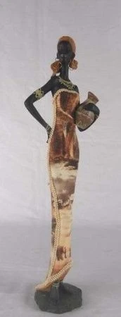 яяяСтатуэтка Негритянка 8х7х32см, G02993E HOL19333 (1-16)