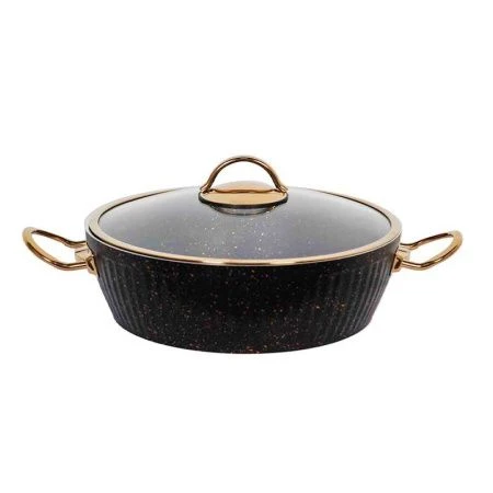 Сотейник 28см алюминий АП Selin PMT&EVIZ со стекл.крышкой серый кроме индукции