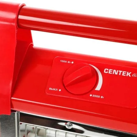 Обогреватель кварцевый Centek CT-6140, 2 уровня мощности 1000 Вт/2000 Вт, ЗАЩИТА ПРИ ОПРОКИДЫВАНИИ