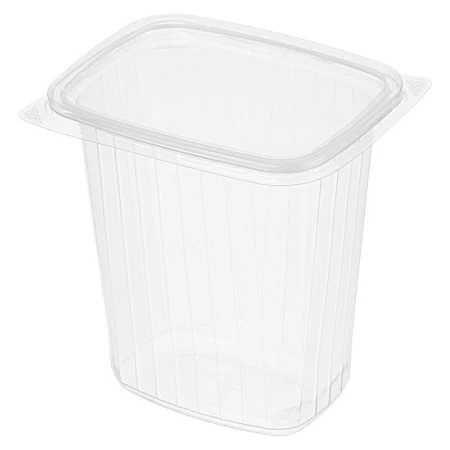 Контейнер одноразовый 750мл прямоугольный прозрачный с крышкой СтироПласт 139*102мм (500/20) 240-0745