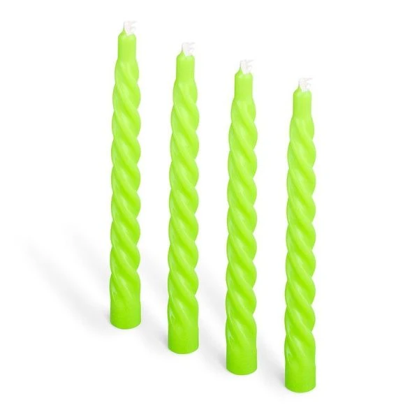 Свеча D22 H260 БАРОККО-3 большая салатовый