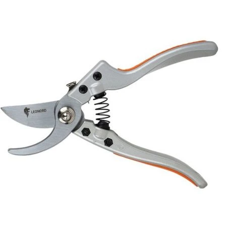 Секатор металл/пластик 20,5*5,8*2,5см d среза 15мм с фиксатором Премиум Leonord  J8191 (60)