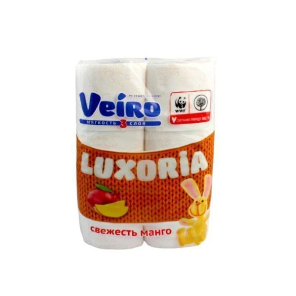 Бумага туалетная 6шт 17,5м VEIRO LUXORIA 3-х слойная (12) Бумага туалетная 6шт 17,5м VEIRO LUXORIA 3-х слойная (12)