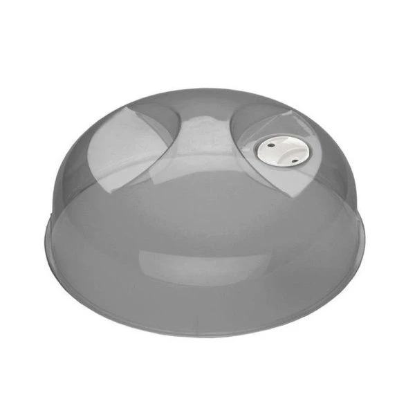 Крышка для СВЧ 25см пластик черная (36)