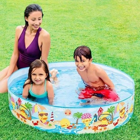 Бассейн детский ненадувной круглый ПВХ 122*25см 281л, от 3-6 лет (12)