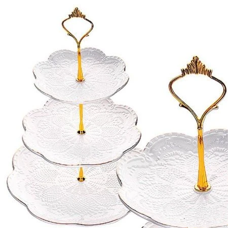 Этажерка сервировочная 3 яруса 15/20/26см керамика ЭЛИС LR26513 (12)